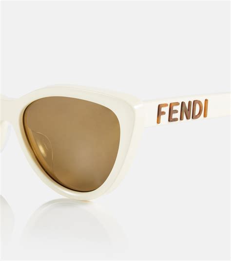 fendi cat eye eyewear|Fendi cat eye sunglasses white.